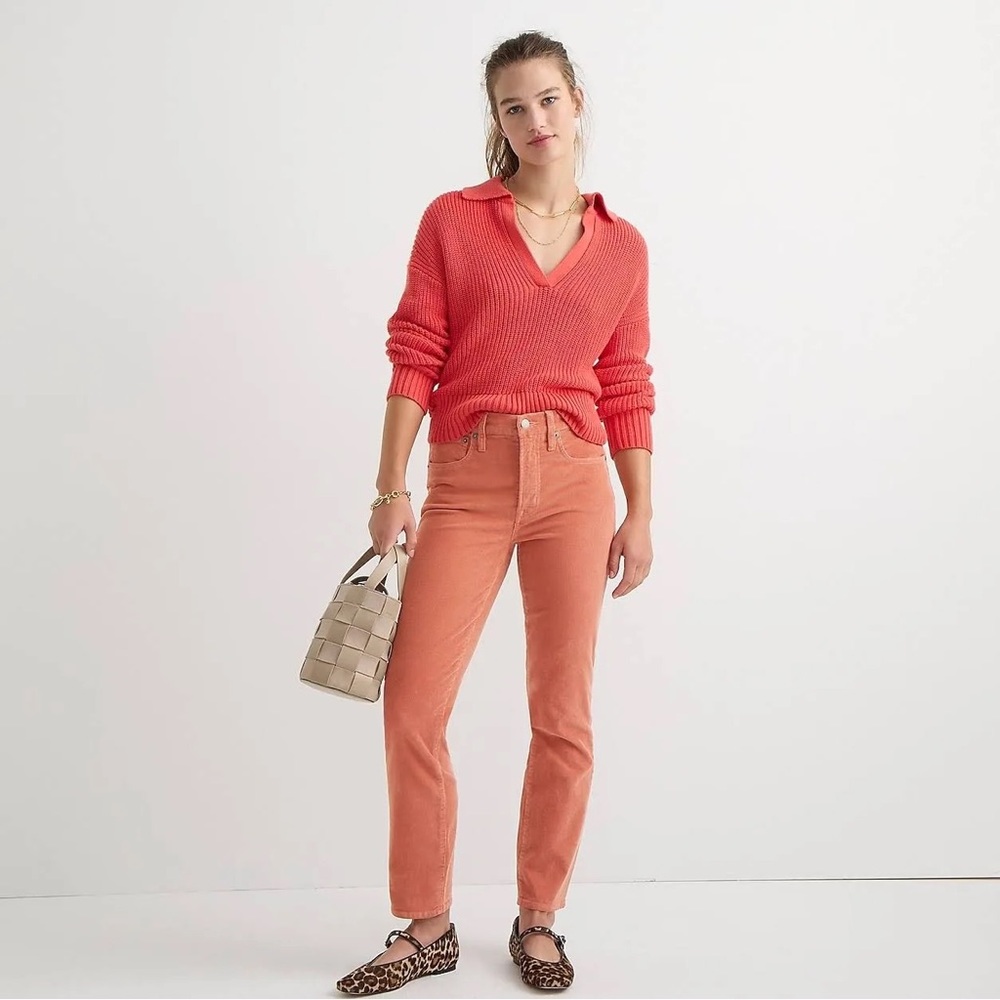 NWT J. Crew Vintage straight pant in garment-dyed corduroy in Warm Taupe